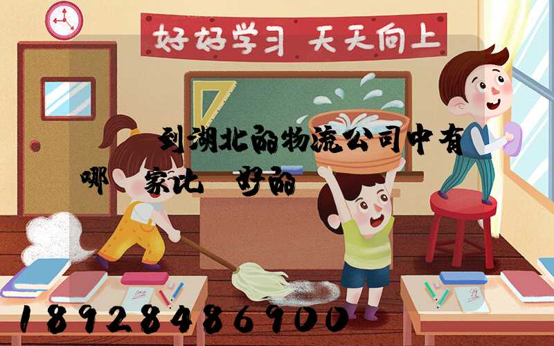 無錫到湖北的物流公司中有哪幾家比較好的